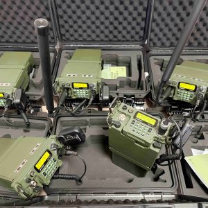 FCS PRC-117G UV DUAL BAND Hi-Power CNC Aluminum Shell HARRIS Radio W/KDU 20W Full Set